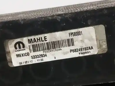 Second-hand car spare part intercooler for jeep compass ii limited 4x2 oem iam references p68249192aa  n2.z1.39.3.1