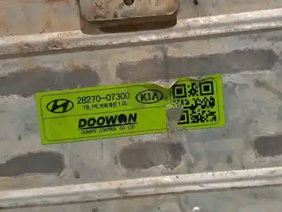 Peça sobressalente para automóvel em segunda mão intercooler por kia stonic (ybcuv) black edition referências oem iam 2827007300  n2.z1.39.3.1