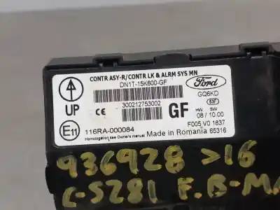 Second-hand car spare part electronic module for ford b-max trend oem iam references dn1t15k600gf 116ra000084  n1.z2.4.5.5