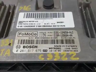 Автозапчастина б/у ебу контролер двигуна для ford fiesta (ccn) st-line посилання на oem iam g1b112a650auc e1ba12b684aa 0261s17675  n1.z2.4.11.3