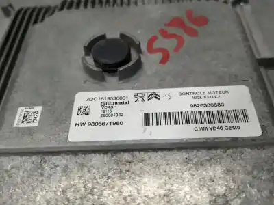 Second-hand car spare part ECU ENGINE CONTROL for OPEL CROSSLAND X  OEM IAM references 9826380880 HW9806671980  N1.Z2.4.8.4