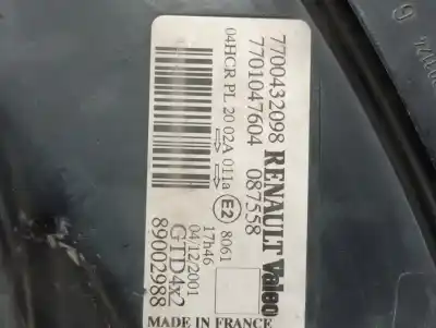 Pezzo di ricambio per auto di seconda mano faro anteriore sinistro per renault scenic (ja..) 1.4 cat 95 cv / 70 kw riferimenti oem iam 7700432098 7701047604 89002988  n1.z1.34.3.a
