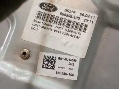 Second-hand car spare part rear right window regulator for ford kuga (cbv) titanium 4x2 oem iam references 980588100  n1.z2.19.1.3