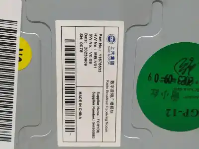 Second-hand car spare part electronic module for mg zs comfort 106 cv / 78 kw oem iam references 11676633 544960883  n2.z1.2.33