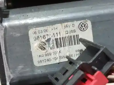 Second-hand car spare part passenger side right window regulator for volkswagen passat b6 variant (3c5) 2.0 tdi 16v oem iam references 3c2837755g  n1.z2.20.15.3