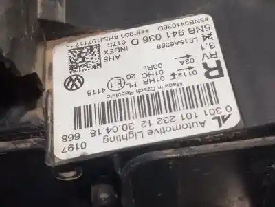 Second-hand car spare part right headlight for vw tiguan (ad1, ax1) 1.4 tsi oem iam references 5nb941036d 030110123212  n1.z1.21.9.a