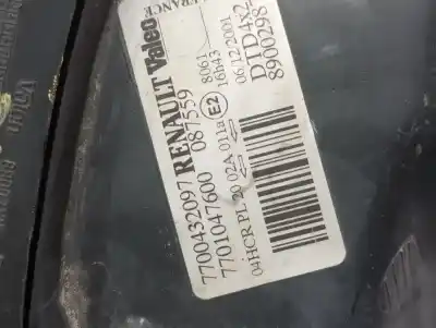 Pezzo di ricambio per auto di seconda mano faro anteriore destro per renault megane i scenic (ja0) 1.4 cat 95 cv / 70 kw riferimenti oem iam 7700432097 7701047600 89002987  n1.z1.34.4.a