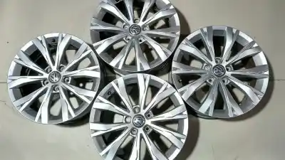 Pezzo di ricambio per auto di seconda mano set di cerchione in lega per vw tiguan (ad1, ax1) 1.4 tsi riferimenti oem iam 5na601025  