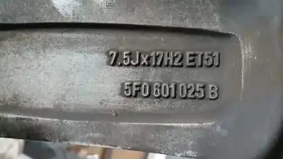 Recambio de automóvil de segunda mano de JUEGO LLANTAS para VOLKSWAGEN TOURAN (1T1)  referencias OEM IAM 5F0601025B  