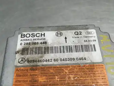 Автозапчастина б/у блок управління подушками безпеки для MERCEDES VITO (W639) BASIC, COMBI 111 CDI Compacto (639.601) 109 CV / 80 KW Посилання на OEM IAM 6394460442 0285001448  N2.Z1.3.39