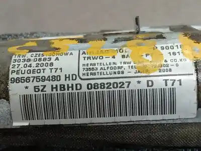 Second-hand car spare part front left curtain airbag for peugeot 308 sw premium oem iam references 30380683a