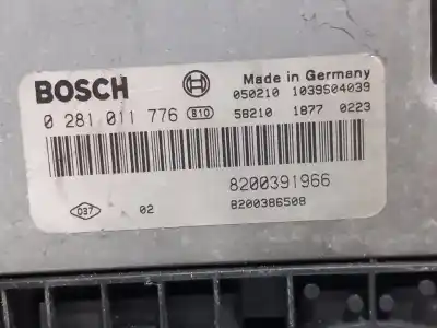 Автозапчасти б/у БЛОК УПРАВЛЕНИЯ ДВИГАТЕЛЕМ за RENAULT MEGANE II BERLINA 5P  ссылки OEM IAM 8200391966 8200386508 0281011776  N1.Z2.4.4.4