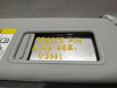 Peça sobressalente para automóvel em segunda mão para-sol direito por audi a3 sportback (8va) ambiente 122 cv / 90 kw referências oem iam 