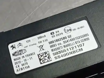 Автозапчасти б/у электронный модуль за citroen ds5 sport ссылки oem iam 980186258002 503551121107  n2.z1.4.21 Автозапчасти б/у электронный модуль за citroen ds5 sport ссылки oem iam 980186258002 503551121107  n2.z1.4.21