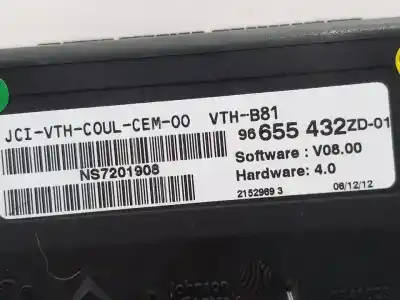 Автозапчастина б/у багатофункційний дисплей для citroen ds5 sport посилання на oem iam 96655432zd  n1.z2.8.6.3 Автозапчастина б/у багатофункційний дисплей для citroen ds5 sport посилання на oem iam 96655432zd  n1.z2.8.6.3