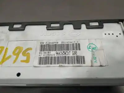 Peça sobressalente para automóvel em segunda mão display gps / multimídia por citroen berlingo 1.6 hdi fap 90 cv / 66 kw referências oem iam 96636543xt  n1.z2.8.6.3