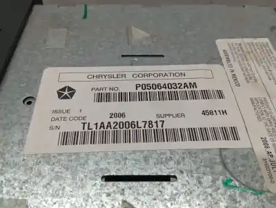 Second-hand car spare part Audio System / Radio Cd for CHRYSLER 300 C 3.5 OEM IAM references P05064032AM  N1.Z1-2.5.4