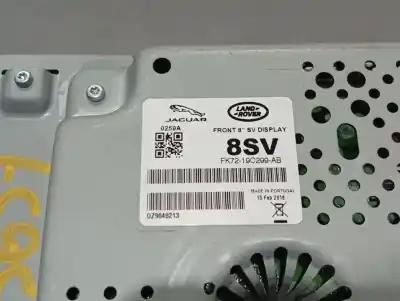 Peça sobressalente para automóvel em segunda mão display gps / multimídia por jaguar f-pace portfolio referências oem iam fk7219c299ab  