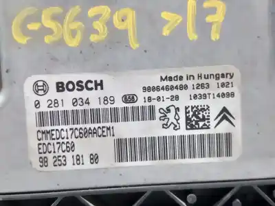 Автозапчасти б/у БЛОК УПРАВЛЕНИЯ ДВИГАТЕЛЕМ за OPEL GRANDLAND X  ссылки OEM IAM 9825318180 0281034189  N1.Z2.5.8.2