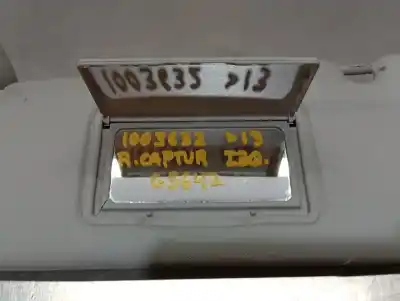 Peça sobressalente para automóvel em segunda mão pára-sol esquerdo por renault captur adventure referências oem iam   n1.z2.parasol 20