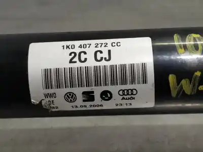 Second-hand car spare part front right transmission for volkswagen caddy ka/kb (2k) furg. 69 cv / 51 kw oem iam references 1k0407272cc  n2.z1.7.3.4