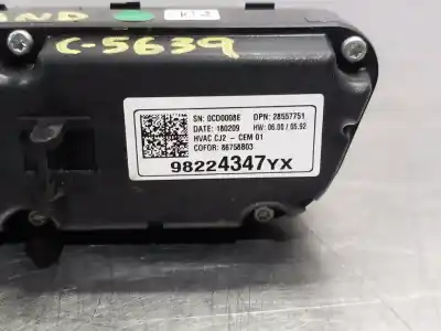 Автозапчастина б/у контроль опалення / кондиціонації для opel grandland x excellence посилання на oem iam 98224347yx  n1.z2.8.2.3