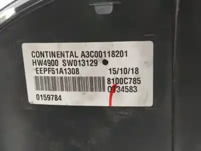 Second-hand car spare part dashboard for mitsubishi eclipse cross plus 163 cv / 120 kw oem iam references a3c00118201 8100c785  n1.z2.1.10.1