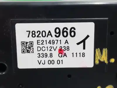 Peça sobressalente para automóvel em segunda mão comando de sofagem (chauffage / ar condicionado)  por mitsubishi eclipse cross plus 163 cv / 120 kw referências oem iam 7820a966 e214971a  n1.z2.8.5.2
