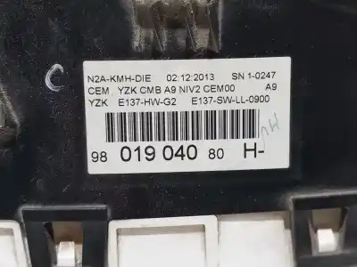 Peça sobressalente para automóvel em segunda mão quadrante por peugeot 208 access referências oem iam 9801904080  n1.z2.1.7.3