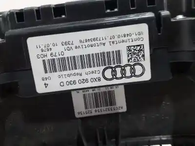 Second-hand car spare part dashboard for audi a1 (8x) attraction oem iam references 8x0920930d  n1.z2.1.4.5