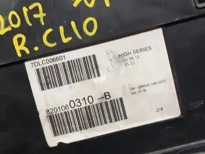 Peça sobressalente para automóvel em segunda mão quadrante por renault clio iii pack authentique referências oem iam 8201060310  n1.z2.1.6.2