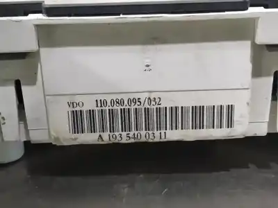 Pezzo di ricambio per auto di seconda mano pannello degli strumenti per chrysler crossfire srt - 6 335 cv / 246 kw riferimenti oem iam a1935400311  n1.z2.1.9.2