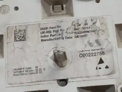 Peça sobressalente para automóvel em segunda mão quadrante por bmw mini (r56) one referências oem iam 62116977077  n1.z2.1.15.4