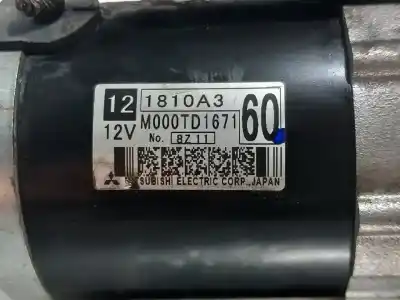 Second-hand car spare part starter motor for mitsubishi eclipse cross plus 163 cv / 120 kw oem iam references 121810a3 m000td1671