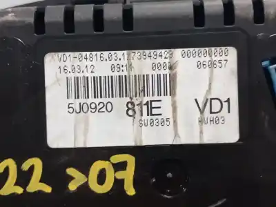 Peça sobressalente para automóvel em segunda mão  por SKODA FABIA (5J2 )  Referências OEM IAM 5J0920811E  N1.Z2.1.4.4