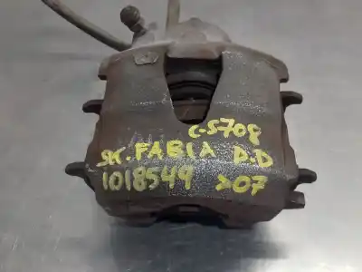 Peça sobressalente para automóvel em segunda mão pinça de travão dianteira direita por skoda fabia (5j2 ) ambition referências oem iam 