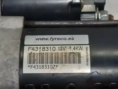 Peça sobressalente para automóvel em segunda mão Motor De Arranque por PEUGEOT PARTNER (S2) Combiespace Referências OEM IAM F4318310  N1.Z1.25.2.M