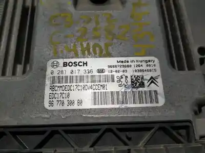 Second-hand car spare part ecu engine control for citroen c3 business oem iam references 0281017336 9677030080 9666729680  n1.z2.4.1.4