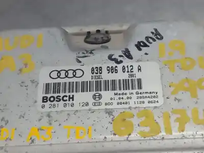 Second-hand car spare part ecu engine control for audi a3 (8l) 1.9 tdi oem iam references 038906012a 0281010120  n1 z2.4.5.4