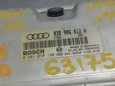 Peça sobressalente para automóvel em segunda mão Centralina De Motor Uce por AUDI A3 (8L) 1.9 TDI Referências OEM IAM 038906012A 0281010120  N1.Z2.4.7.4