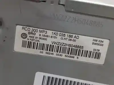 Автозапчасти б/у аудиосистема / радио cd за volkswagen passat b6 variant (3c5) 1.9 tdi ссылки oem iam 1k0035186ad 9184918151  n1.z3.2.2.5