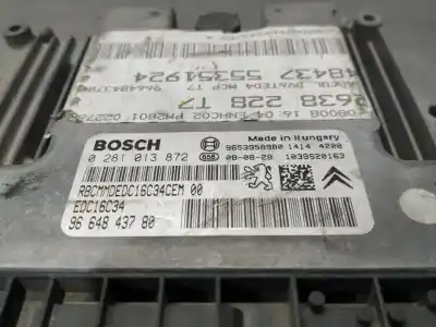 Second-hand car spare part ECU ENGINE CONTROL for PEUGEOT 308  OEM IAM references 0281013872 9664843780 9653958980  N1.Z2.4.6.4