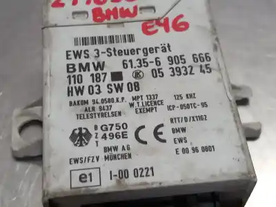 Pezzo di ricambio per auto di seconda mano CENTRALINA IMMOBILIZZATORE per BMW SERIE 3 BERLINA (E46)  Riferimenti OEM IAM 61356905666 6905666  N2.Z1.1.14