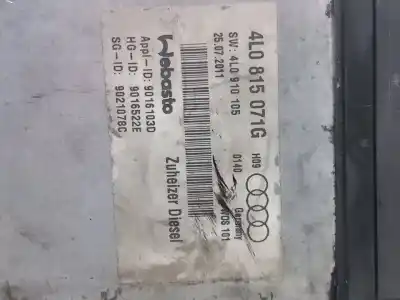 Peça sobressalente para automóvel em segunda mão centralina de aquecimento por audi q7 (4l) 3.0 tdi v6 advance clean diesel quattro (180kw) referências oem iam 4l0815071g 4l0910105  n2.z1.39.1.3