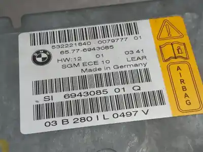 Tweedehands auto-onderdeel airbag besturingseenheid voor bmw serie 5 berlina (e60) 520i oem iam-referenties 65776943085 6943085 532221840