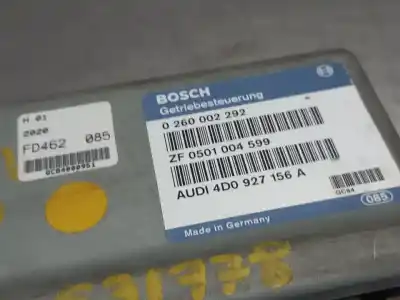 Pièce détachée automobile d'occasion Boitier De Commande Boîte De Vitesse Automatique pour AUDI A8 (D2) 3.3 V8 32V TDI Biturbo CAT (AKF) Références OEM IAM 4D0927156A 0260002292  N1.Z2.4.3.2