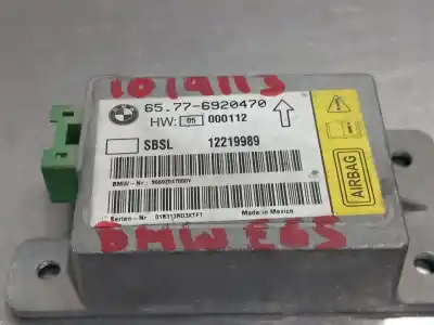 Second-hand car spare part airbag control unit for bmw serie 7 (e65/e66) 4.0 740d [4.0 ltr. - 190 kw turbodiesel cat] oem iam references 65776920470  n1.z2.4.3.3