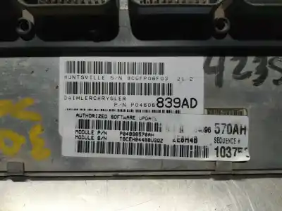 Peça sobressalente para automóvel em segunda mão centralina de motor uce por chrysler 300 c 5.7 v8 referências oem iam p04606839ad  n1.z2.4.8.1