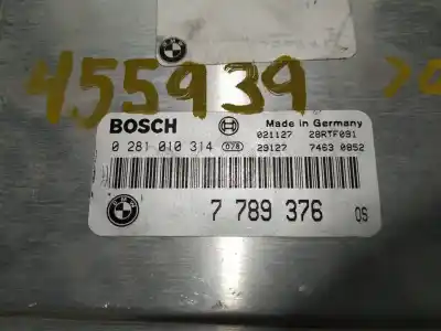 Peça sobressalente para automóvel em segunda mão CENTRALINA DE MOTOR UCE por BMW X5 (E53)  Referências OEM IAM 7789376 0281010314 7789641  N1.Z2.4.1.4