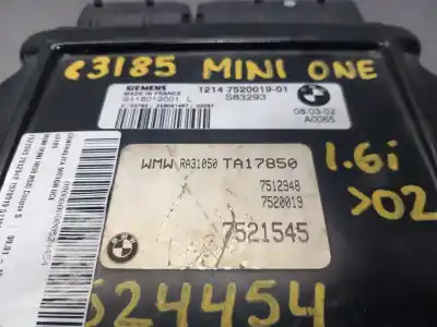Second-hand car spare part Ecu Engine Control for MINI MINI (R50, R53) Cooper S OEM IAM references 7521545 7512948 7520019 S118012001 1214752001901  N1.Z2.4.1.3